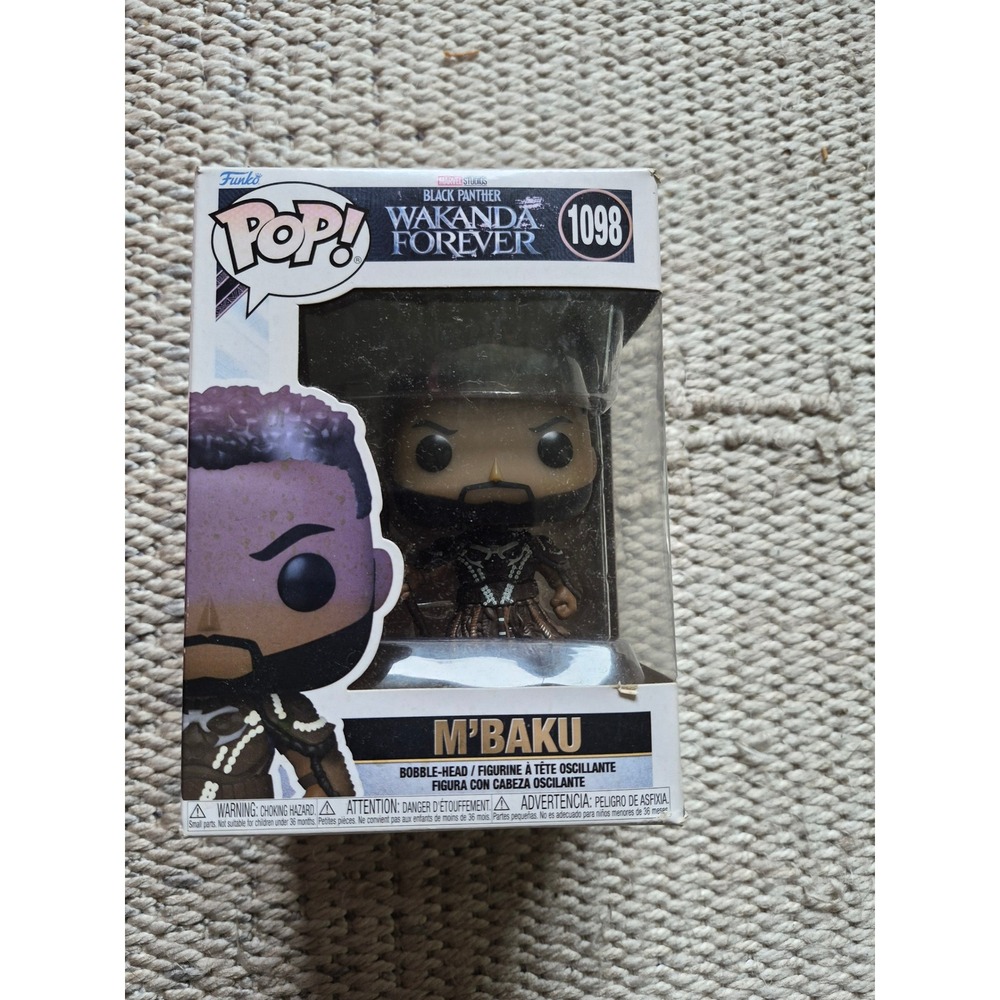 Funko Pop Marvel Black Panther Wakanda Forever M'Baku 1098 Bobble-Head Figure